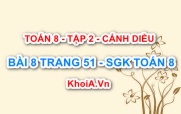 Bài 8 trang 51 Toán 8 Cánh Diều Tập 2